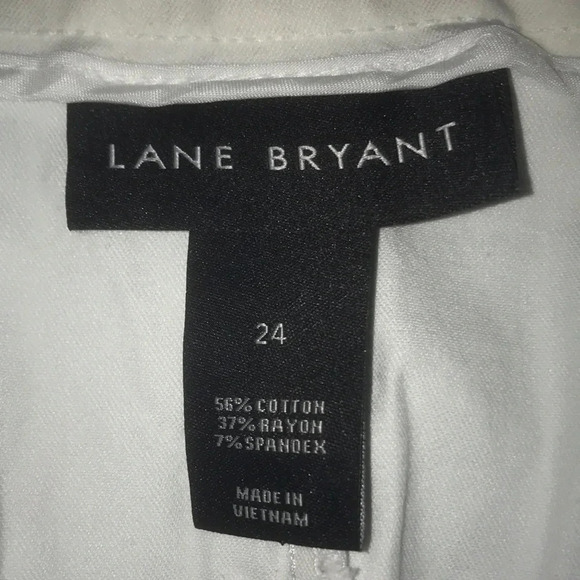 LANE Bryant Capri pants 4 Season Collection white stretchy NEW condition size 24 - Picture 4 of 8